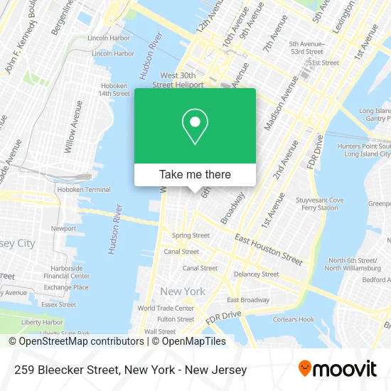 259 Bleecker Street map