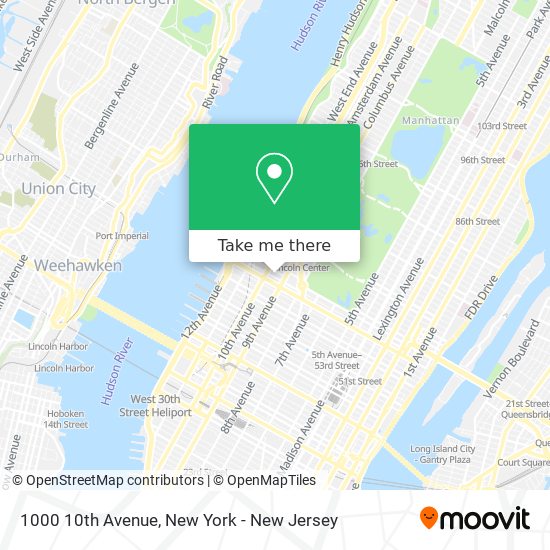 Mapa de 1000 10th Avenue