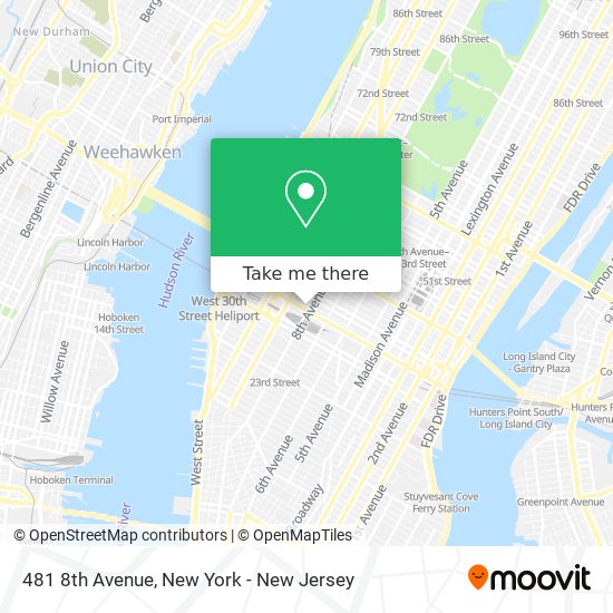 Mapa de 481 8th Avenue