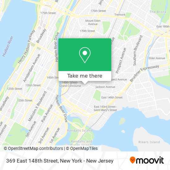 Mapa de 369 East 148th Street