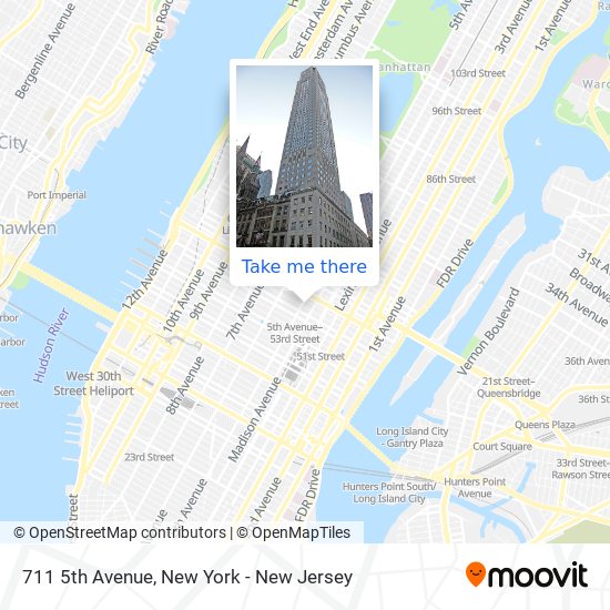 Mapa de 711 5th Avenue