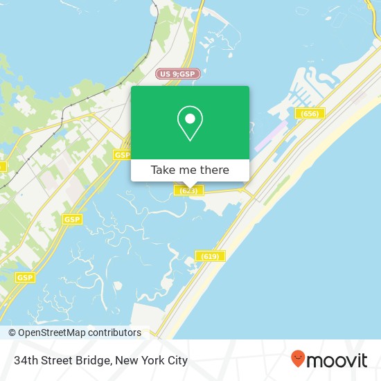34th Street Bridge map