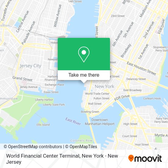 World Financial Center Terminal map