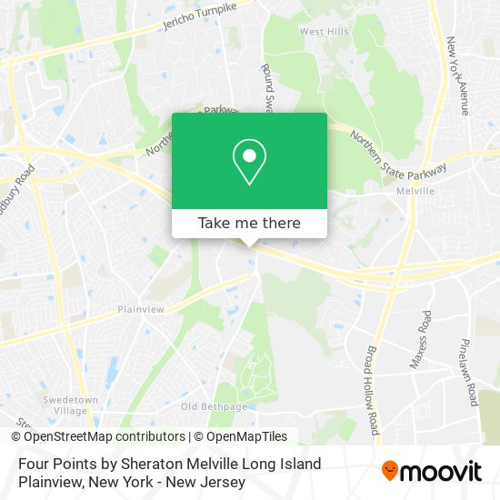 Four Points by Sheraton Melville Long Island Plainview map