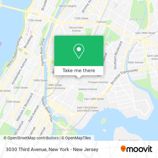 Mapa de 3030 Third Avenue