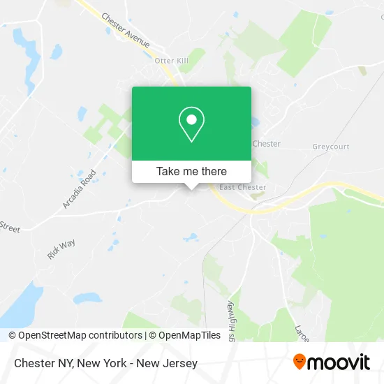 Chester NY map