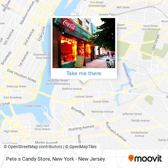 Pete s Candy Store map