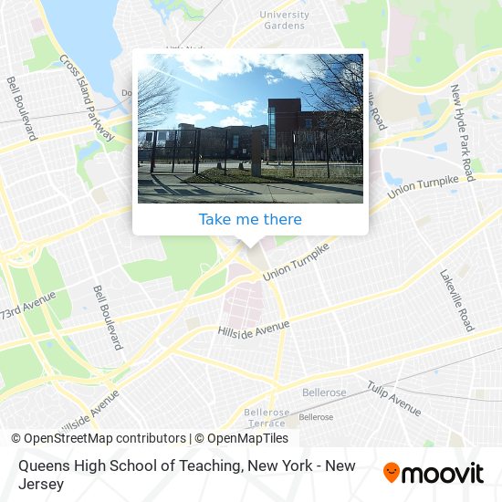Queens High School of Teaching map