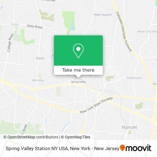 Spring Valley Station NY USA map