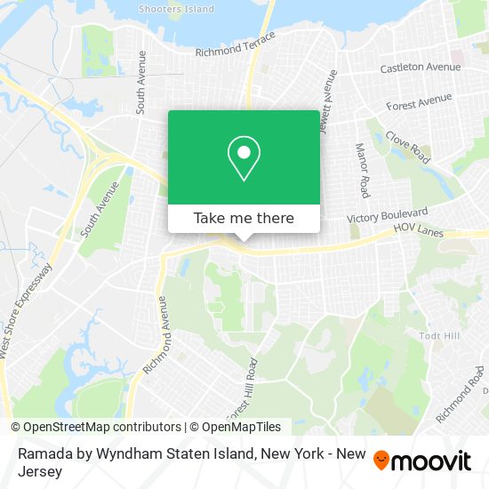 Ramada by Wyndham Staten Island map