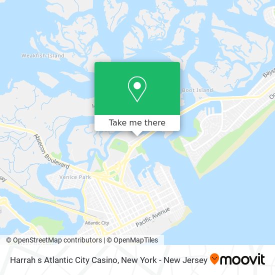 Mapa de Harrah s Atlantic City Casino