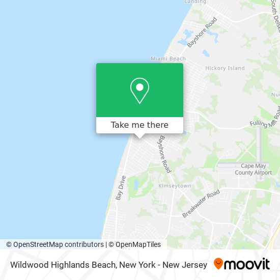 Wildwood Highlands Beach map