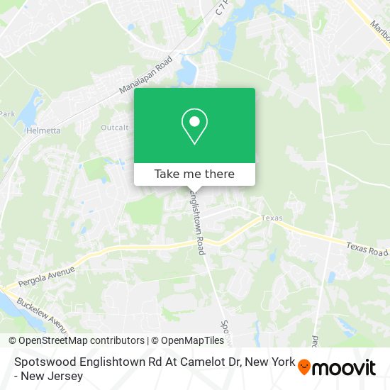 Mapa de Spotswood Englishtown Rd At Camelot Dr