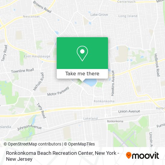 Ronkonkoma Beach Recreation Center map