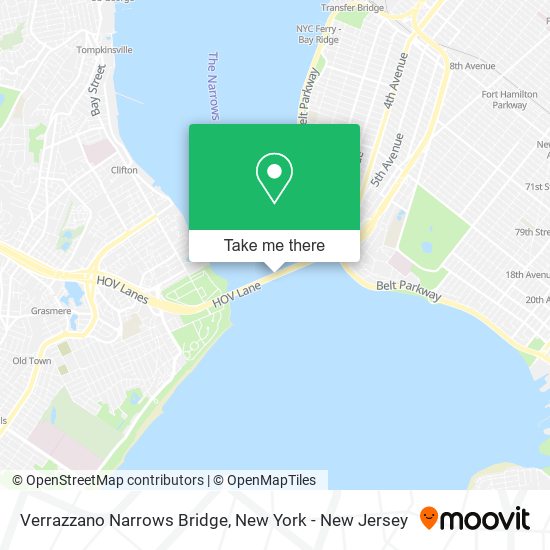 Verrazzano Narrows Bridge map