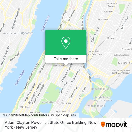 Mapa de Adam Clayton Powell Jr. State Office Building