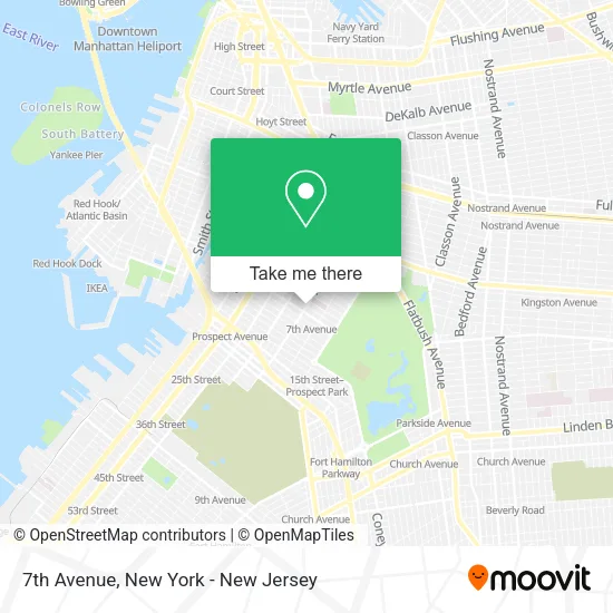 7th Avenue map