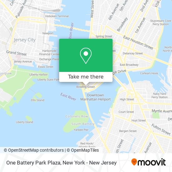 One Battery Park Plaza map