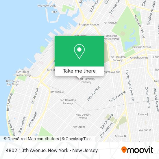 Mapa de 4802 10th Avenue