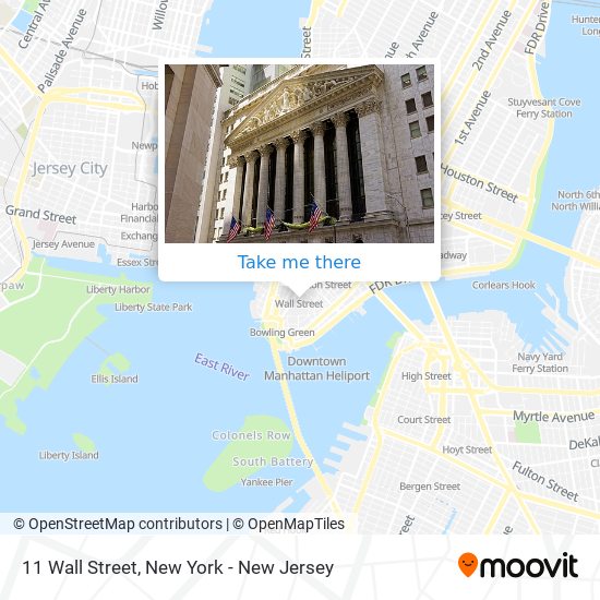 11 Wall Street map