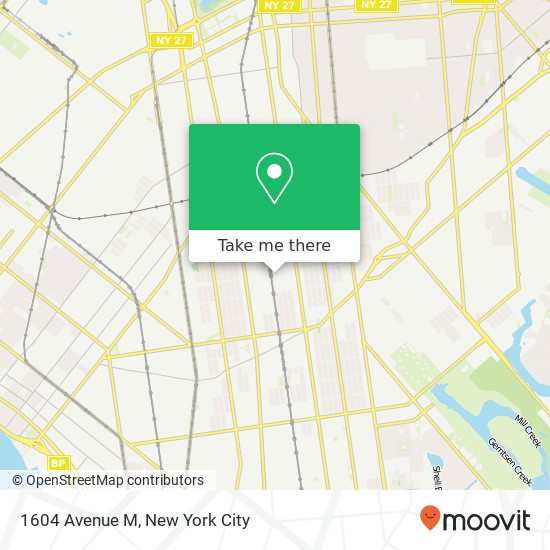Mapa de 1604 Avenue M