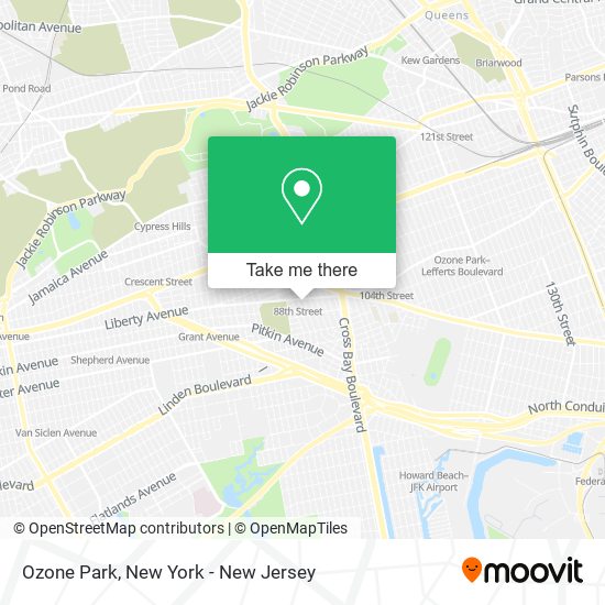 Ozone Park map