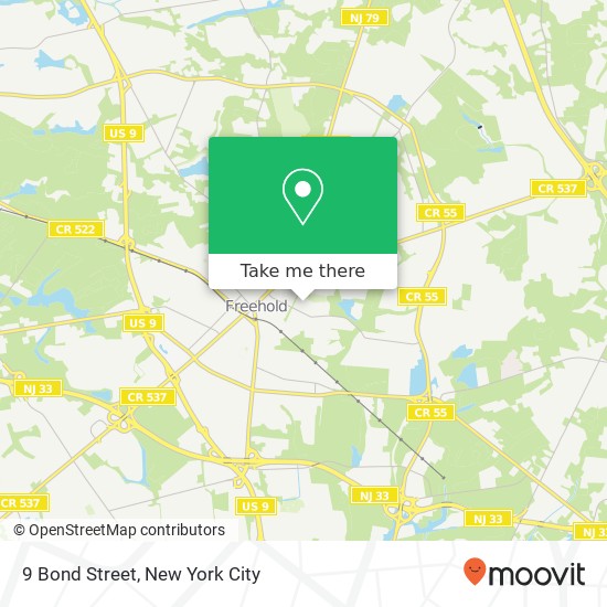 9 Bond Street map