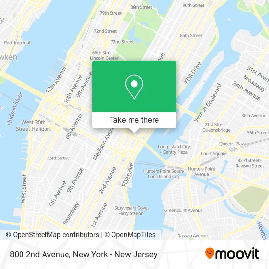 800 2nd Avenue map