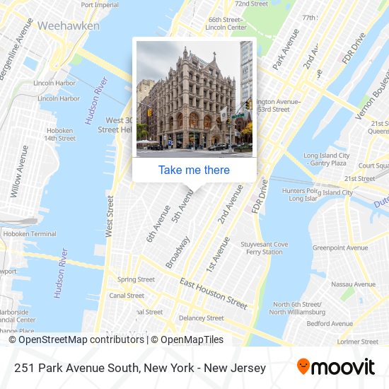251 Park Avenue South map