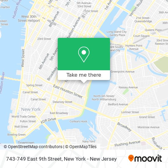 743-749 East 9th Street map