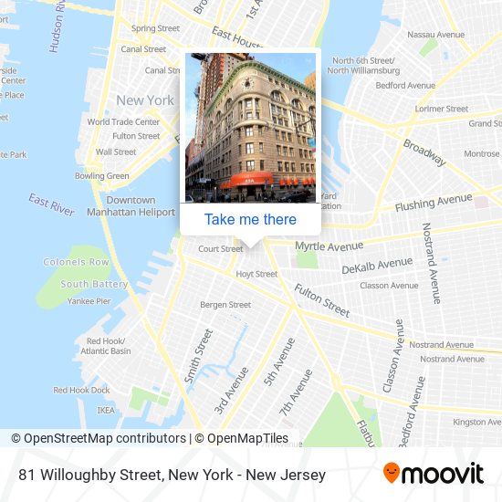 81 Willoughby Street map