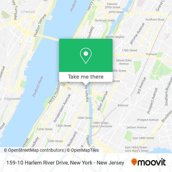 159-10 Harlem River Drive map