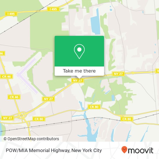 POW/MIA Memorial Highway map