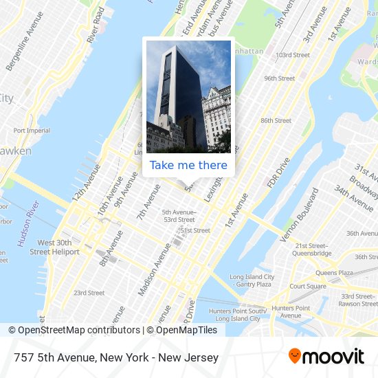 Mapa de 757 5th Avenue