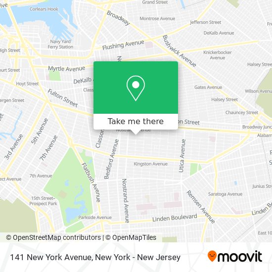 141 New York Avenue map