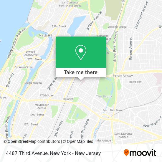 Mapa de 4487 Third Avenue