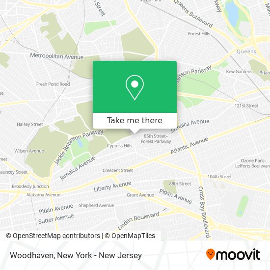 Woodhaven map