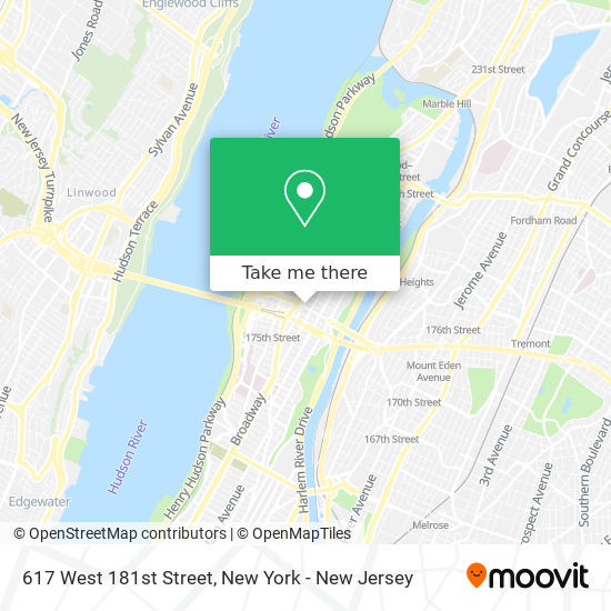 Mapa de 617 West 181st Street