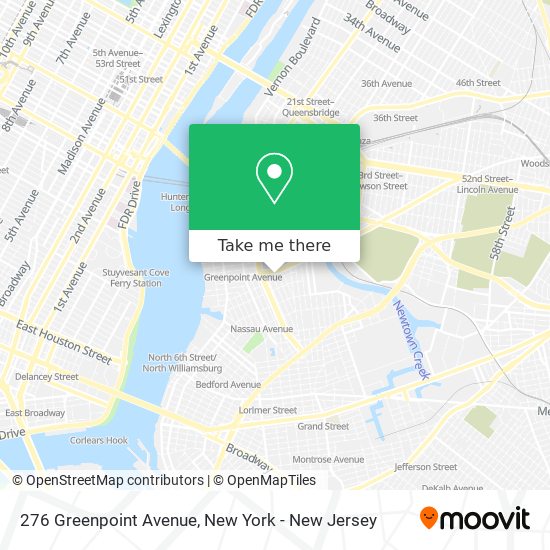 276 Greenpoint Avenue map