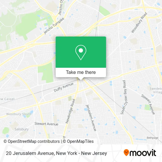 20 Jerusalem Avenue map