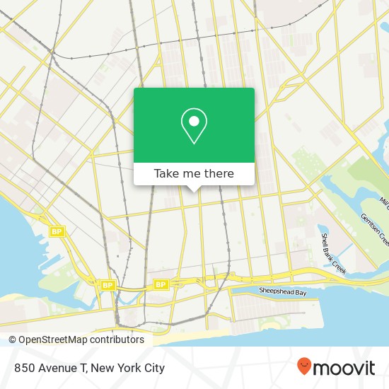 Mapa de 850 Avenue T