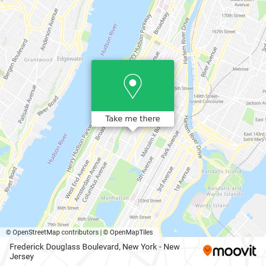 Mapa de Frederick Douglass Boulevard