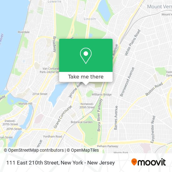Mapa de 111 East 210th Street