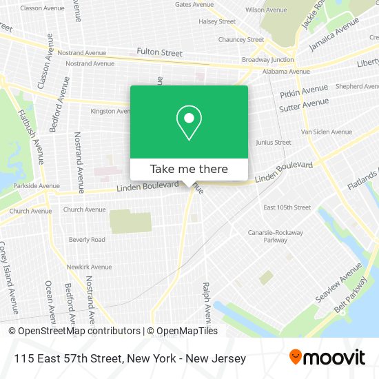 Mapa de 115 East 57th Street