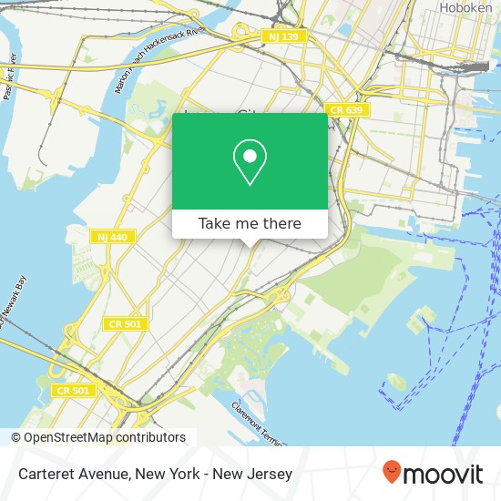 Carteret Avenue map