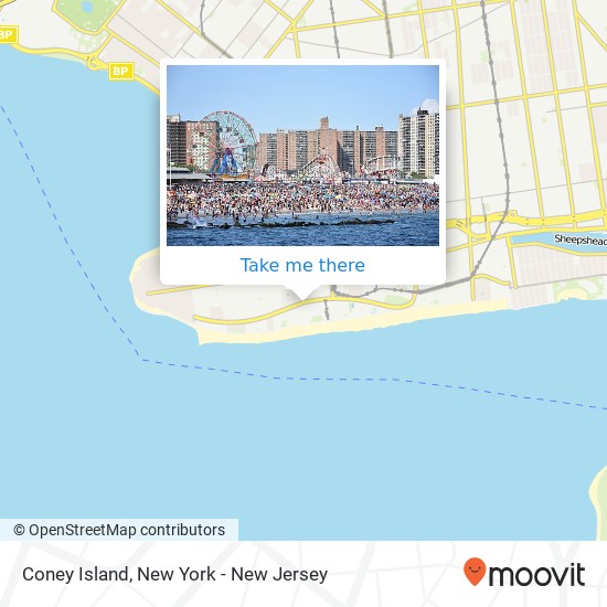 Coney Island map