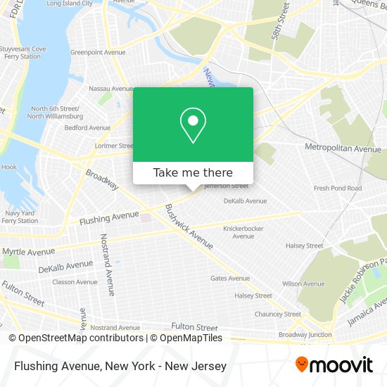 Mapa de Flushing Avenue