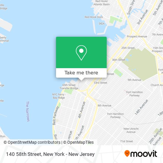 Mapa de 140 58th Street