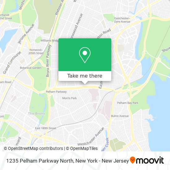 Mapa de 1235 Pelham Parkway North