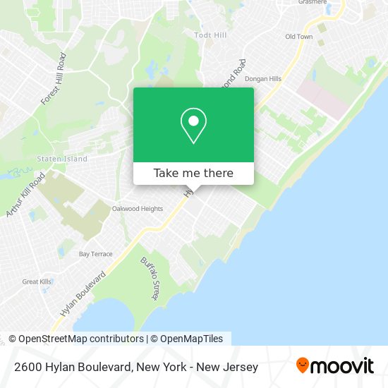 Mapa de 2600 Hylan Boulevard